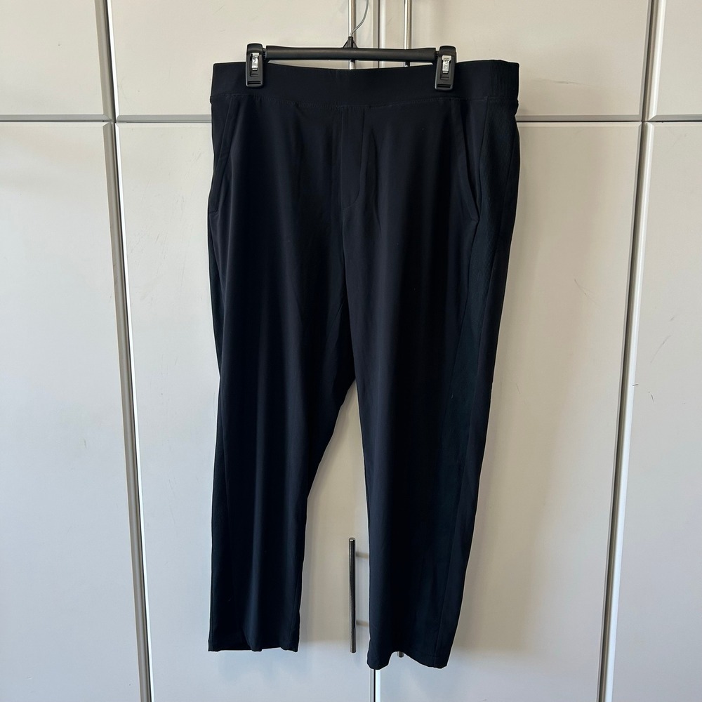 Athleta Brooklyn Ankle Pants Gray Size 14P Petite Tapered Travel Trousers